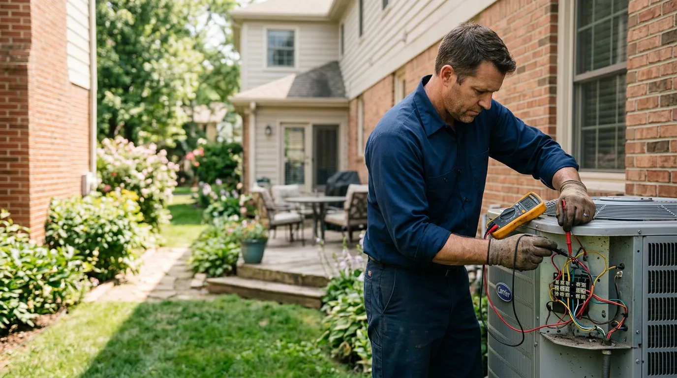 HVAC technician working near Syosset, NY